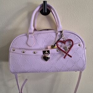 Juicy Couture Pink Handbag with Heart Charm